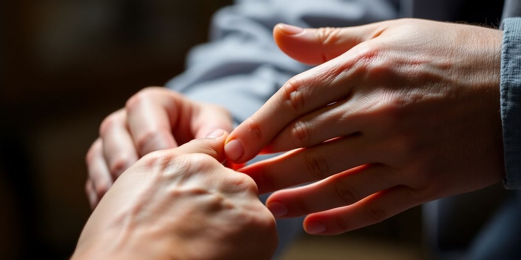 Focused hands demonstrating a precise technique.